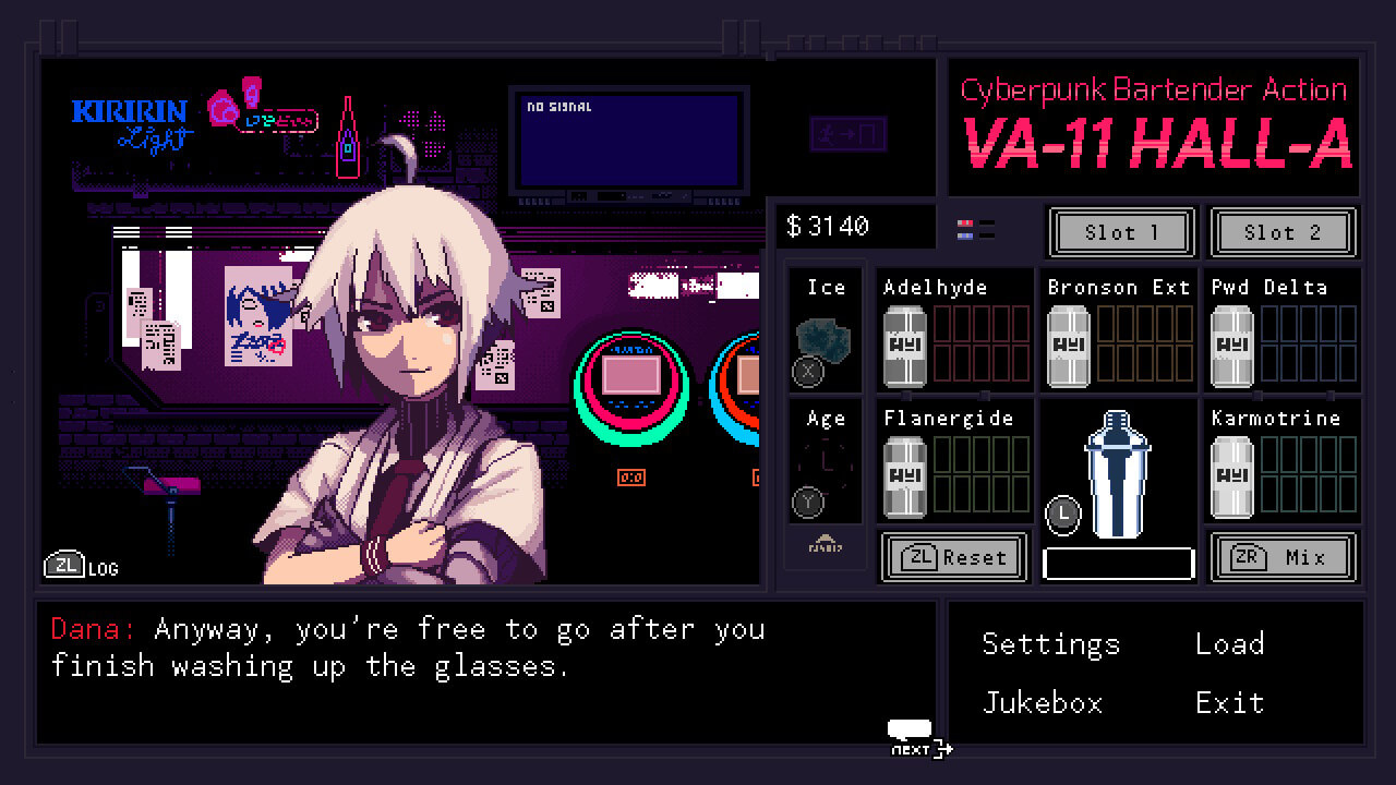 Foto de Análise: VA-11 Hall-A: Cyberpunk Bartender Action tem uma história incrível, mas um gameplay muito simplista